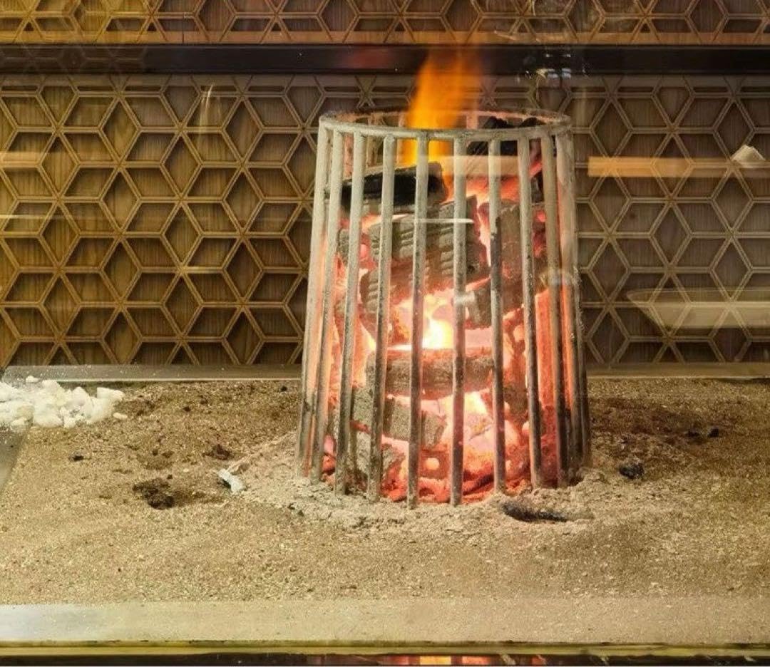 原始焼き ステンレス 魚焼き 枠 5L 炉端 囲炉裏 火鉢 - 調理器具通販